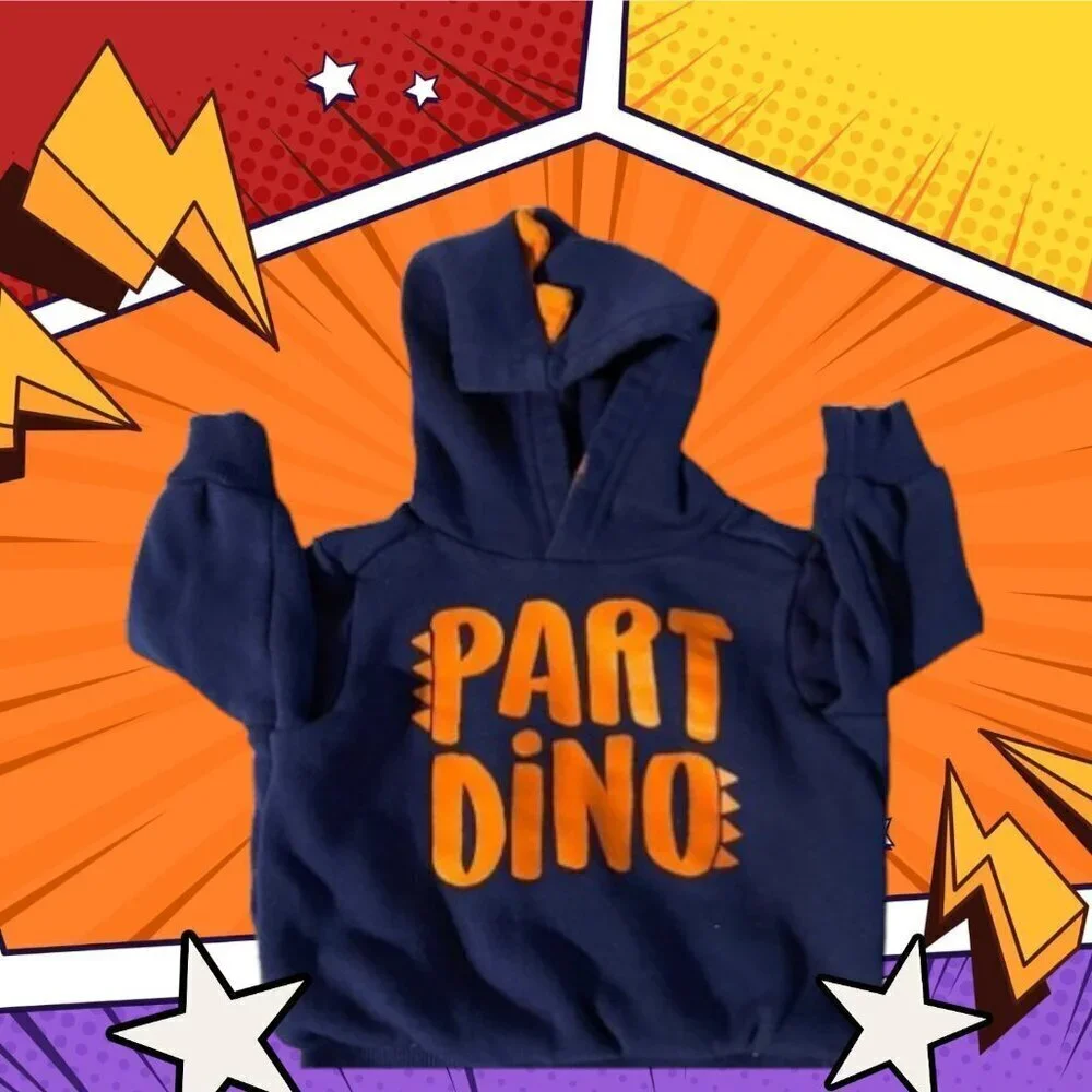 Carter’s Dinosaur Hoodie Graphic Sweatshirt